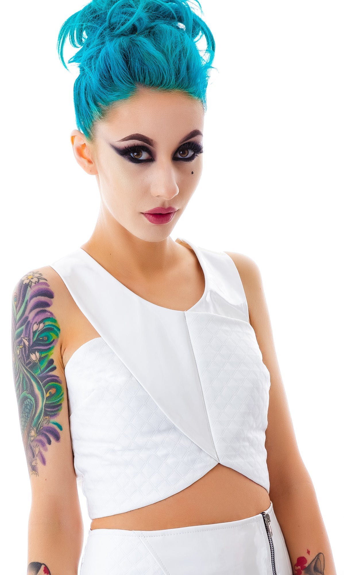 Galactica Crop Top - Black