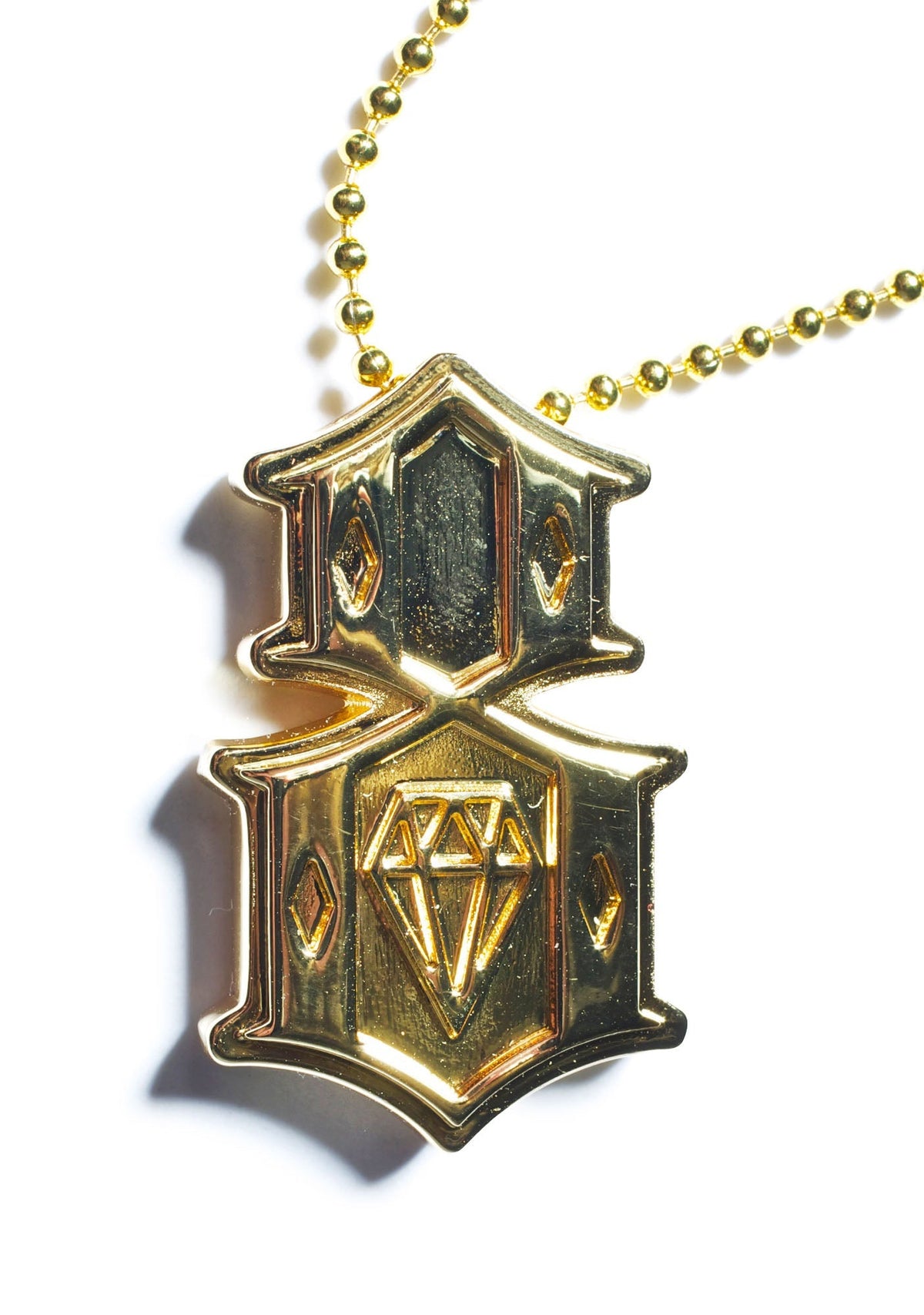 Metal 8 Necklace - Gold