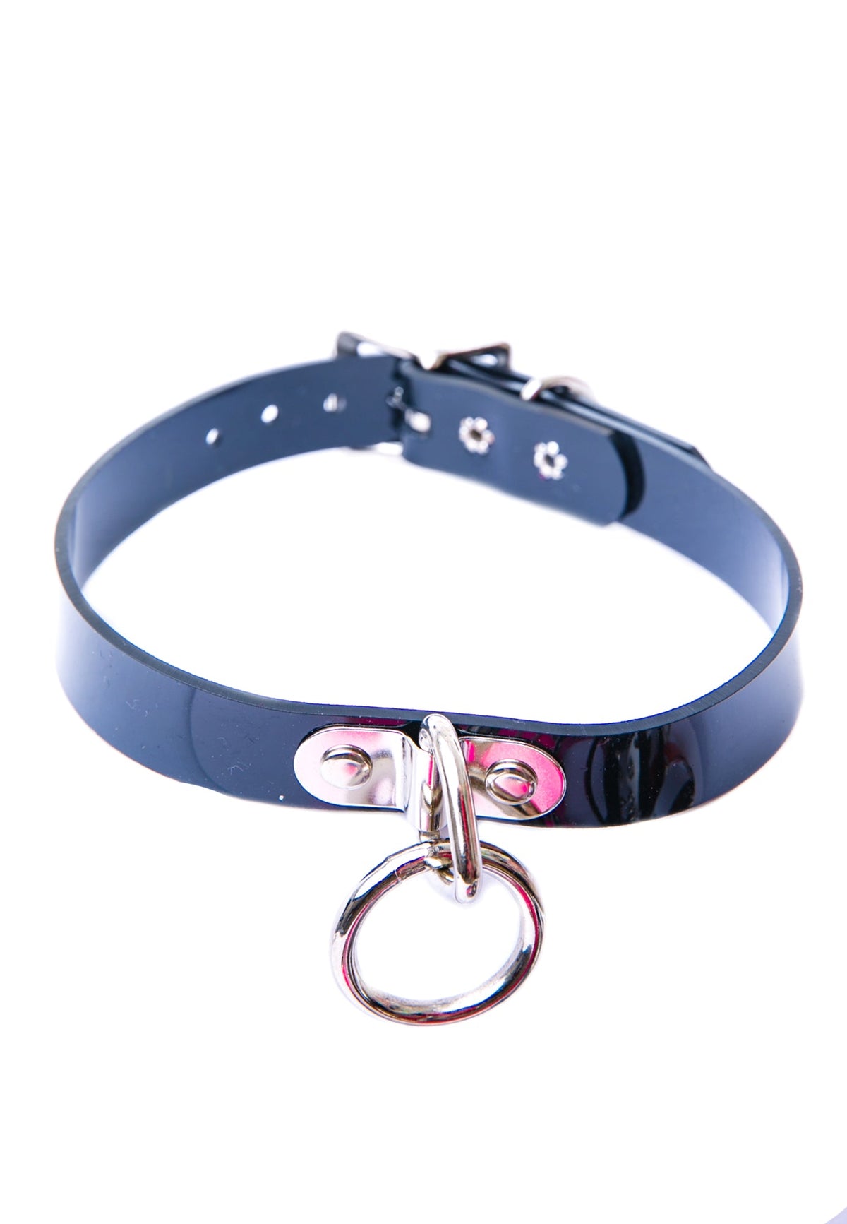 Ogasm O-Ring Collar Choker - White
