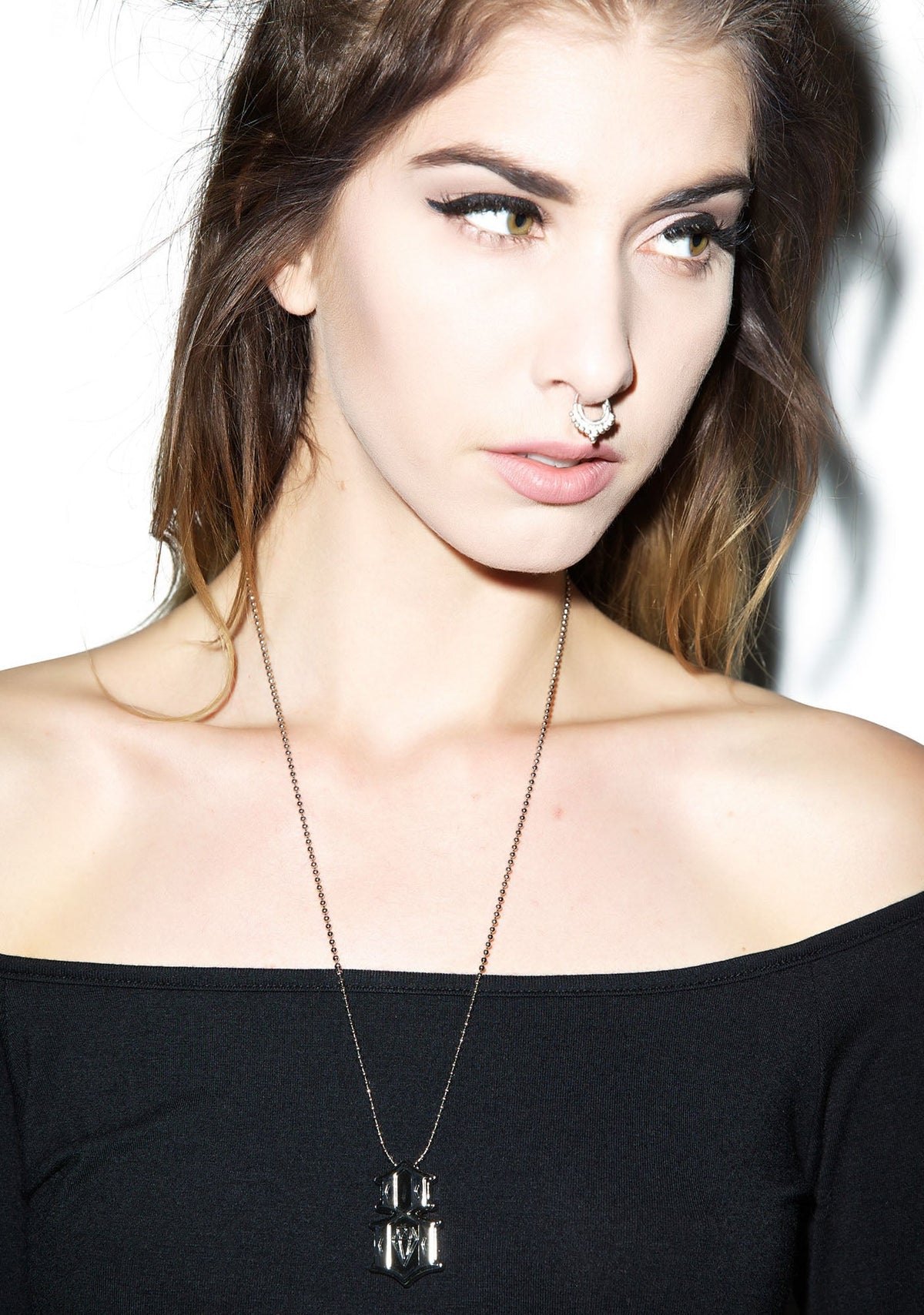 Metal 8 Necklace - Gold