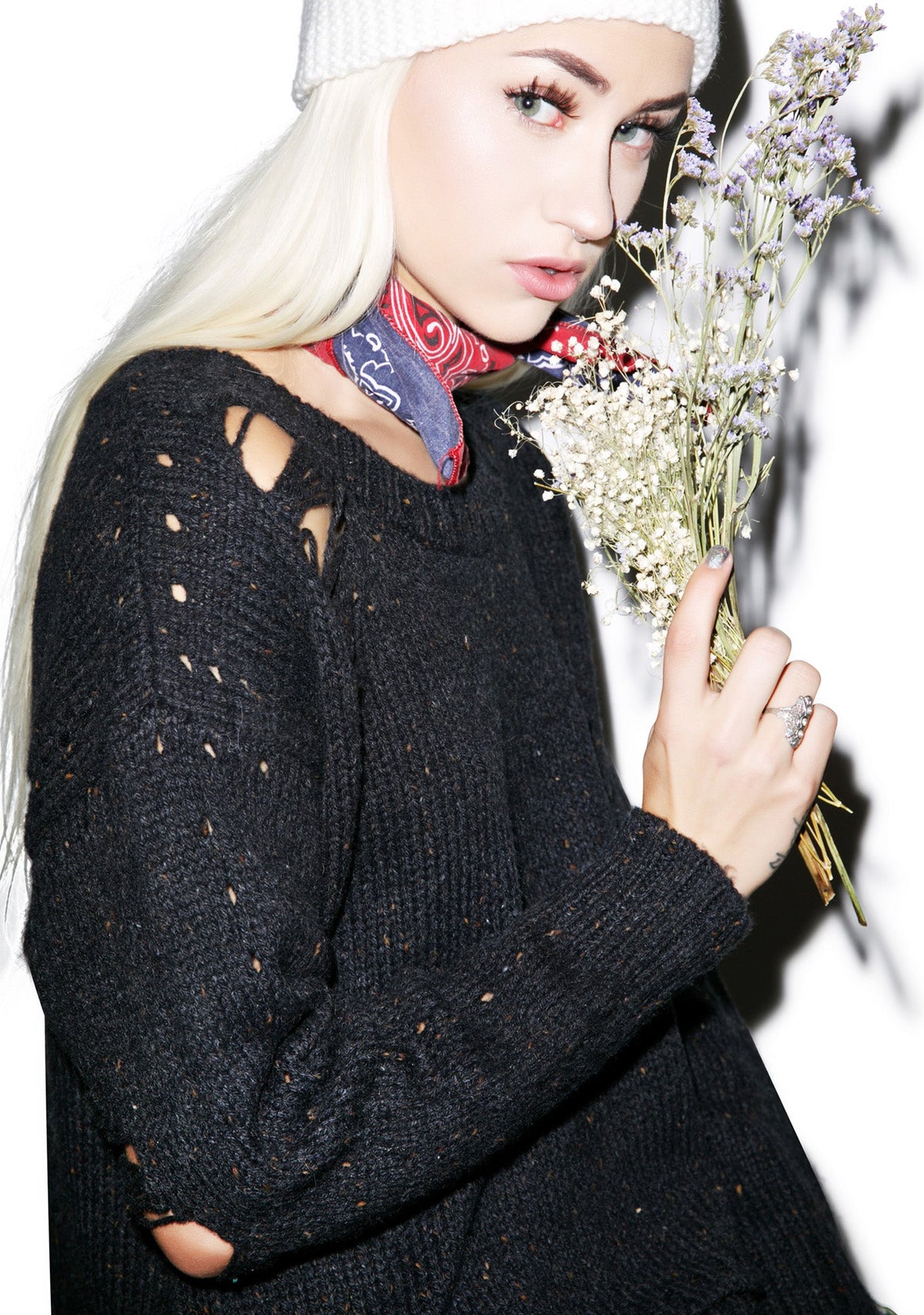 Dinner Party Sweater - White