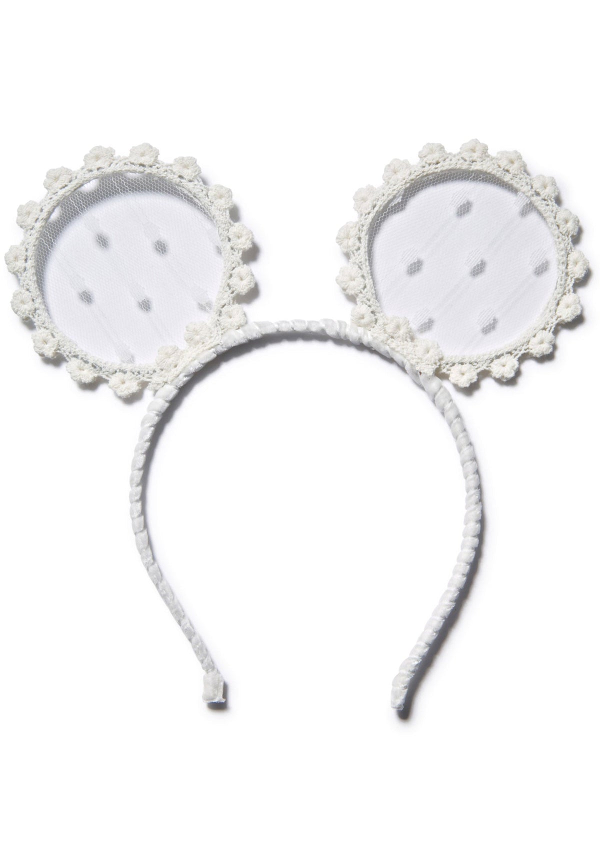 Babe-y Bear Headband - White