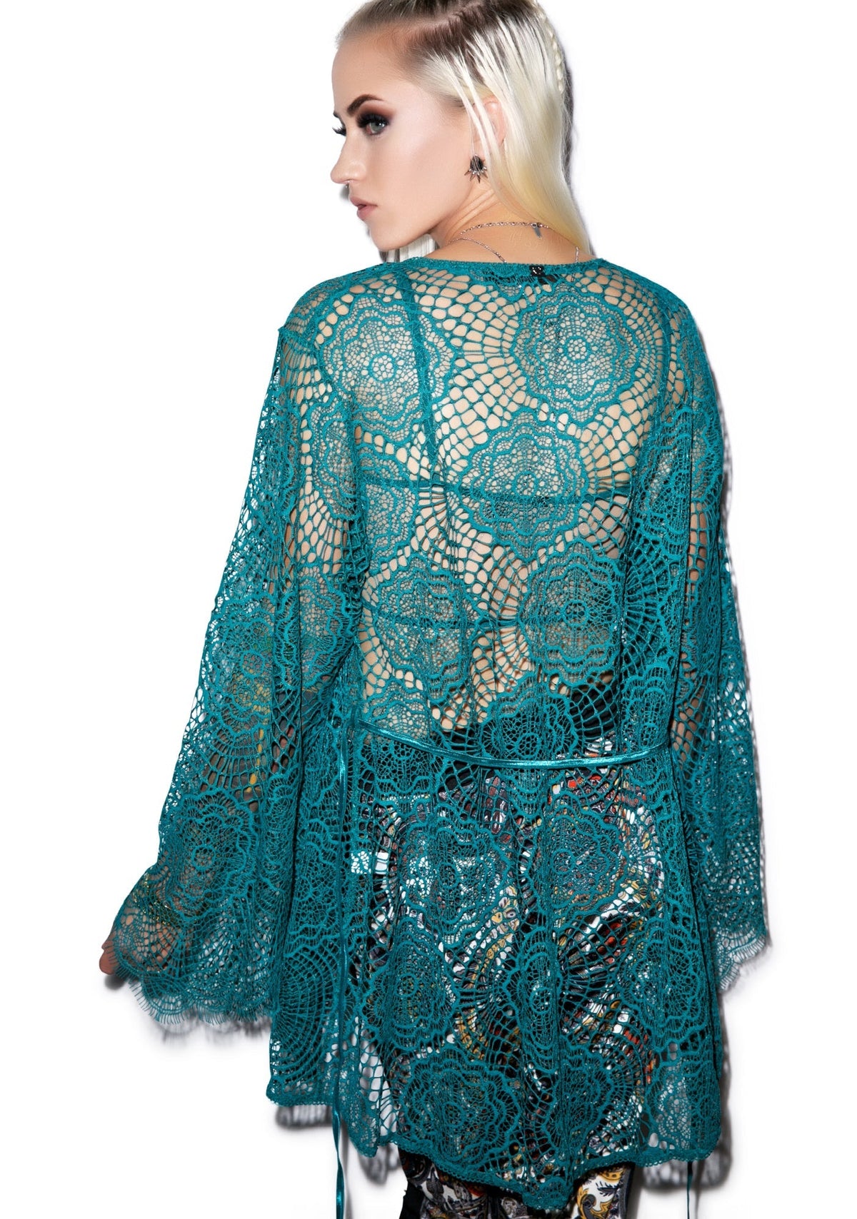 Dream Girl Short Robe - Light Blue