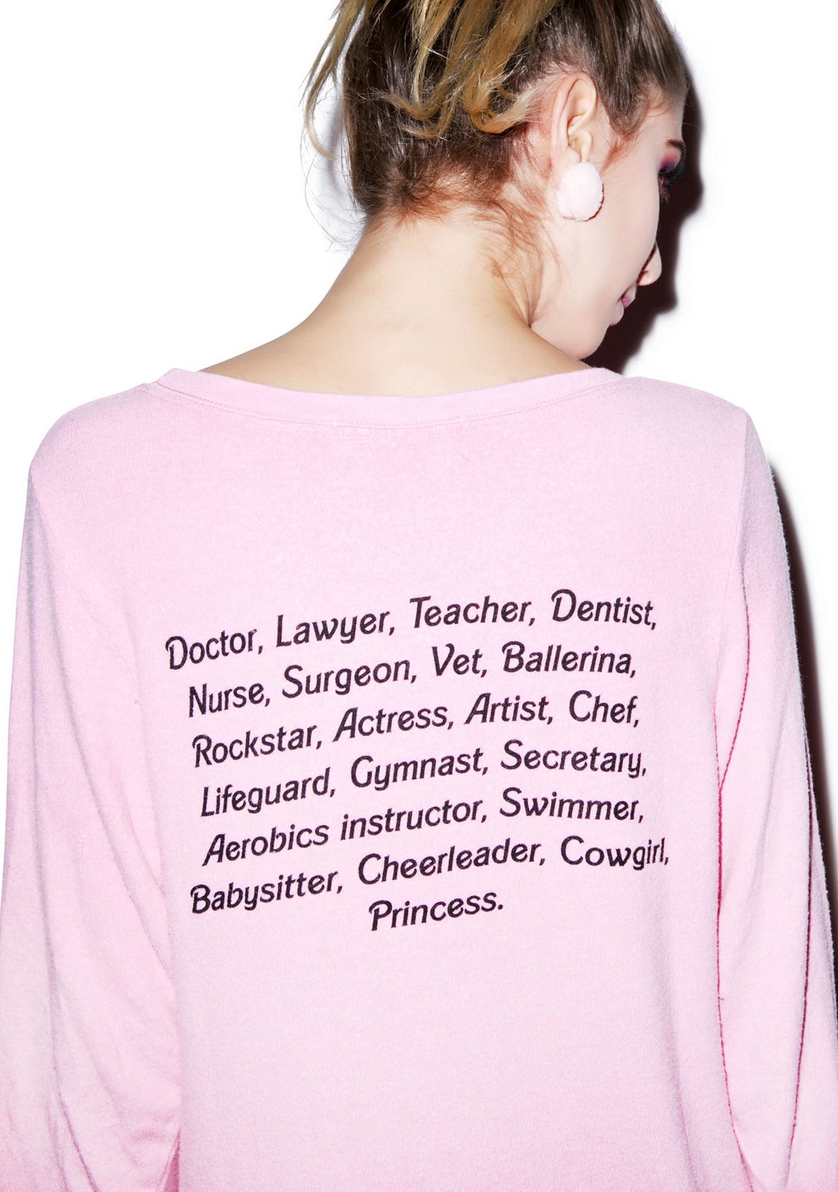 My Resume Baggy Beach Jumper - Light Pink