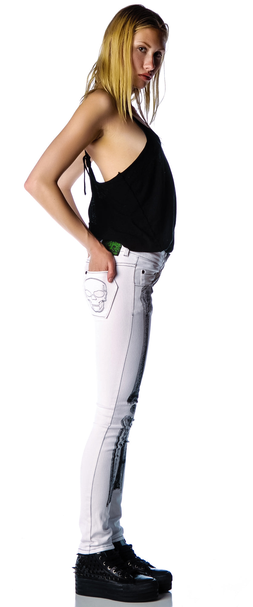 Skelebone Jeans - Black