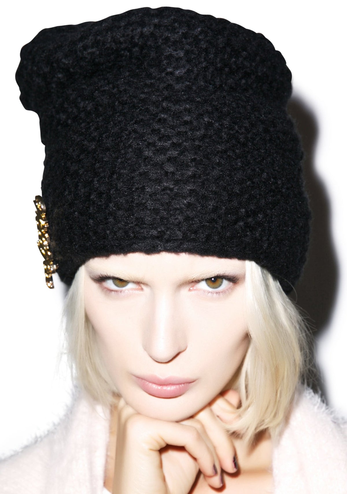 Solid Color Beanie - Dark Blue
