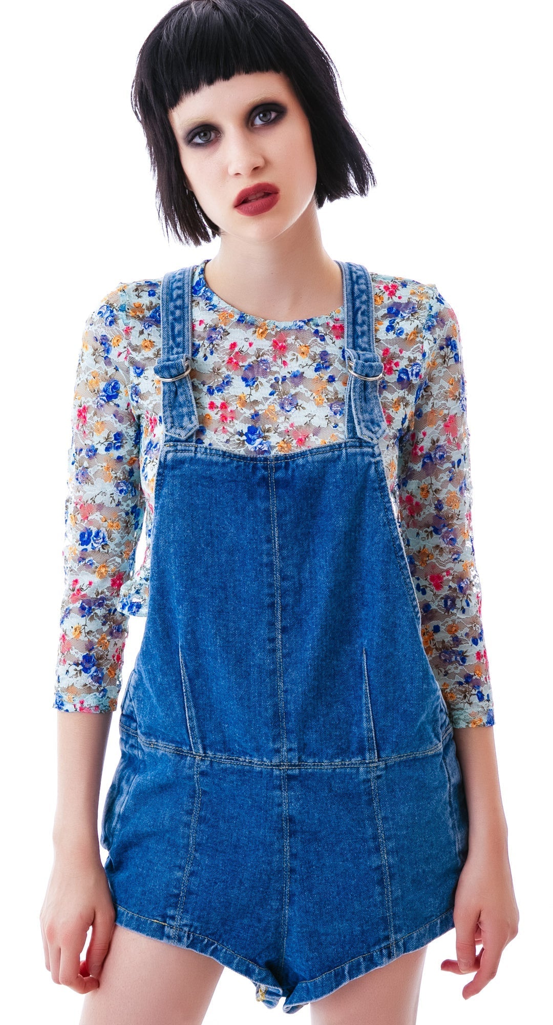 Suzie Blue Overalls - Black