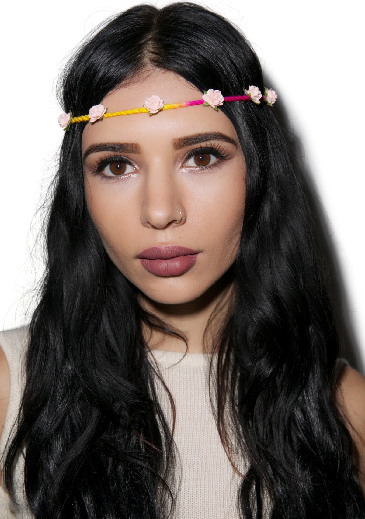 Bella Floral Headband - Pink