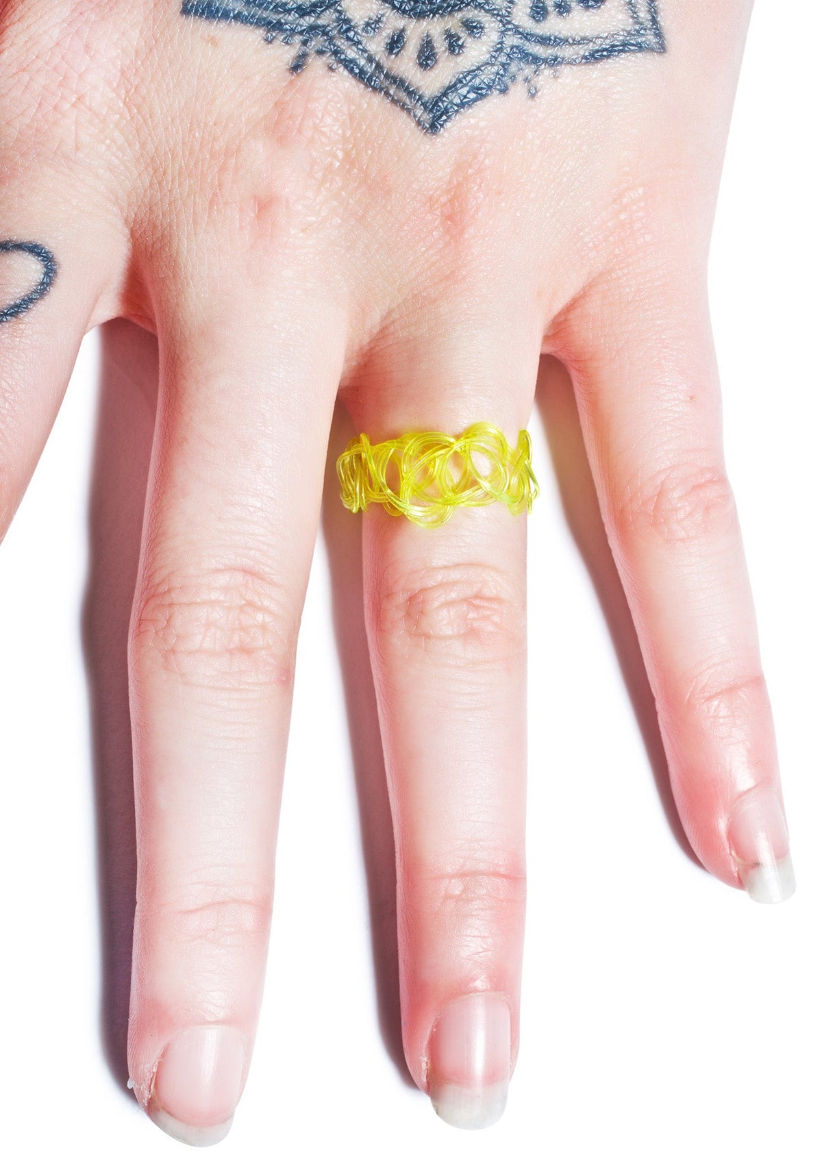 Vending Machine Tattoo Ring - Light Blue