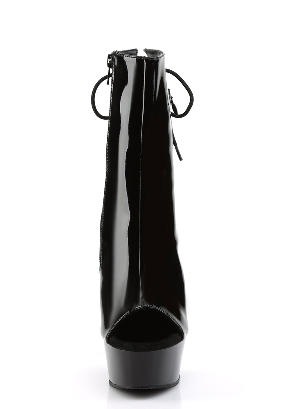 Delight-1018 Platform Ankle Boots-Black