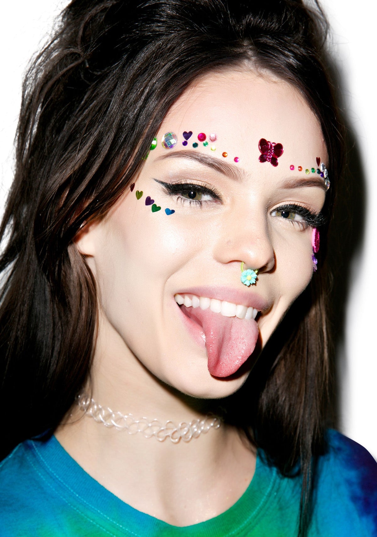 That's So 90s Tattoo Choker - Rainbow
