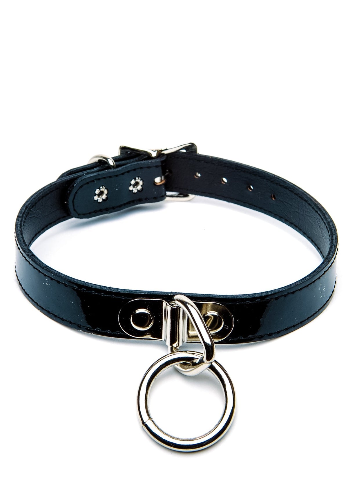 Ogasm O-Ring Collar Choker - White