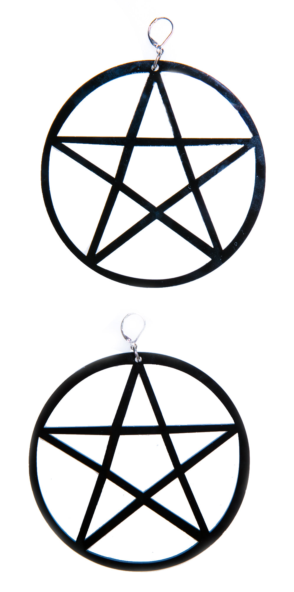Mercy's Lost Pentagram Earring - White