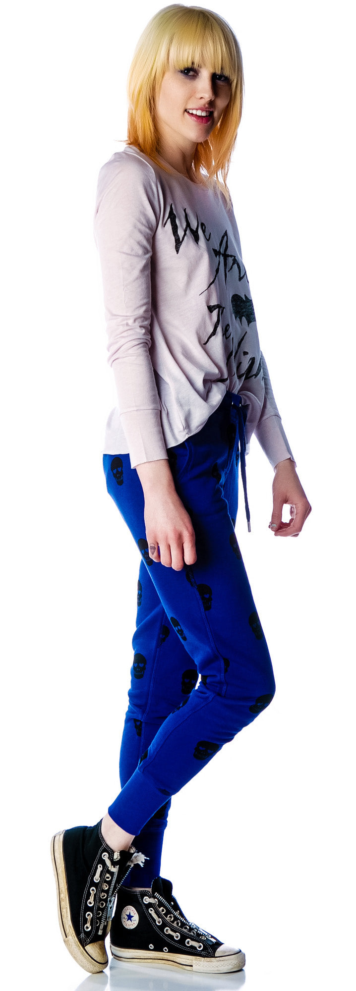 Skull Sweatpants - Blue