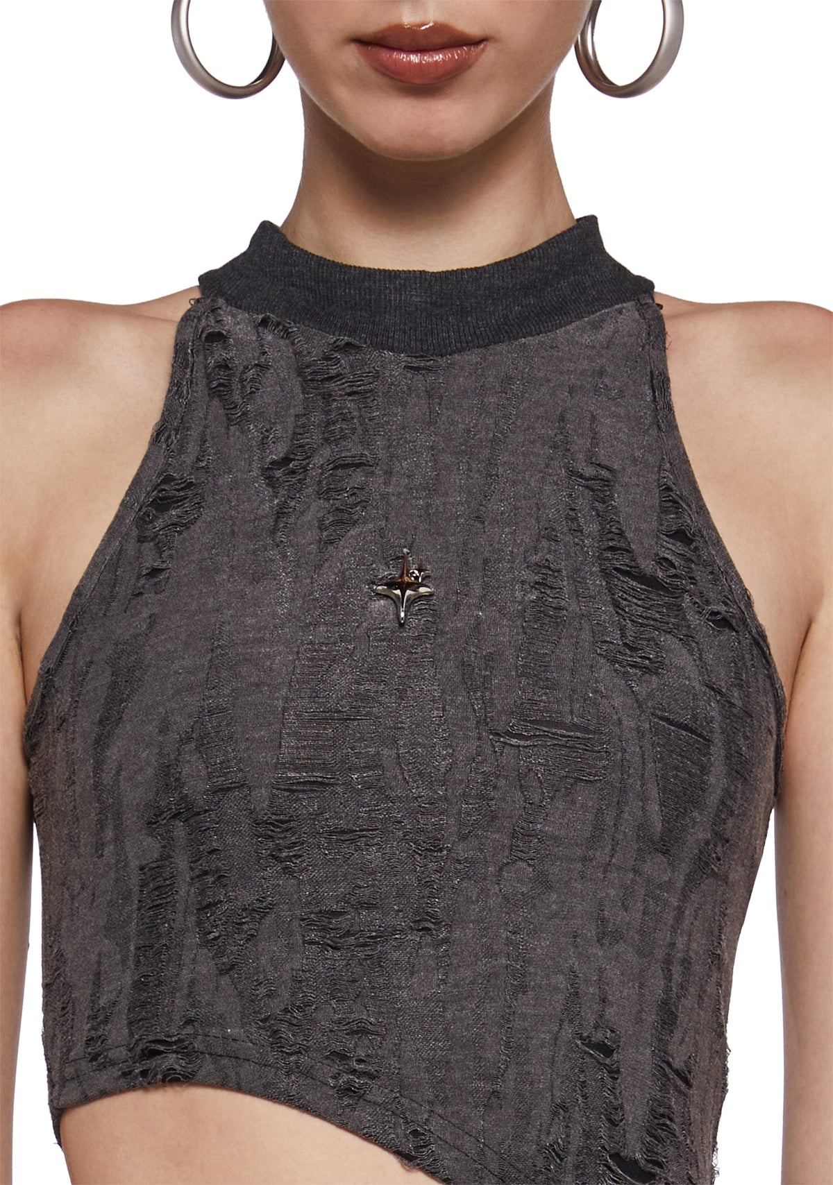 Metro Moon Distressed Top