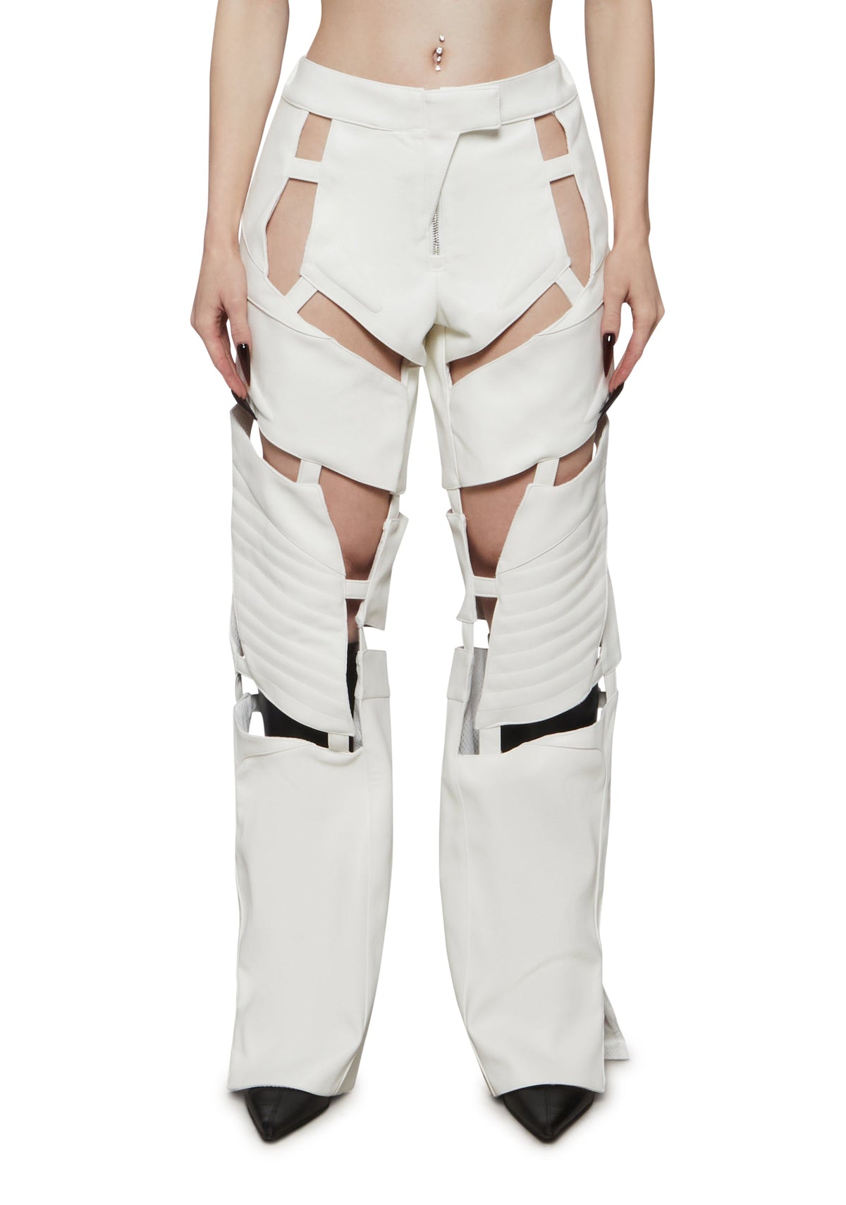 Biker Floating Pants - White