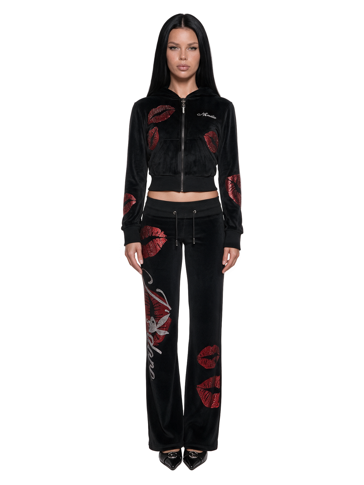 Playboy Love Velour Zip Up Jacket