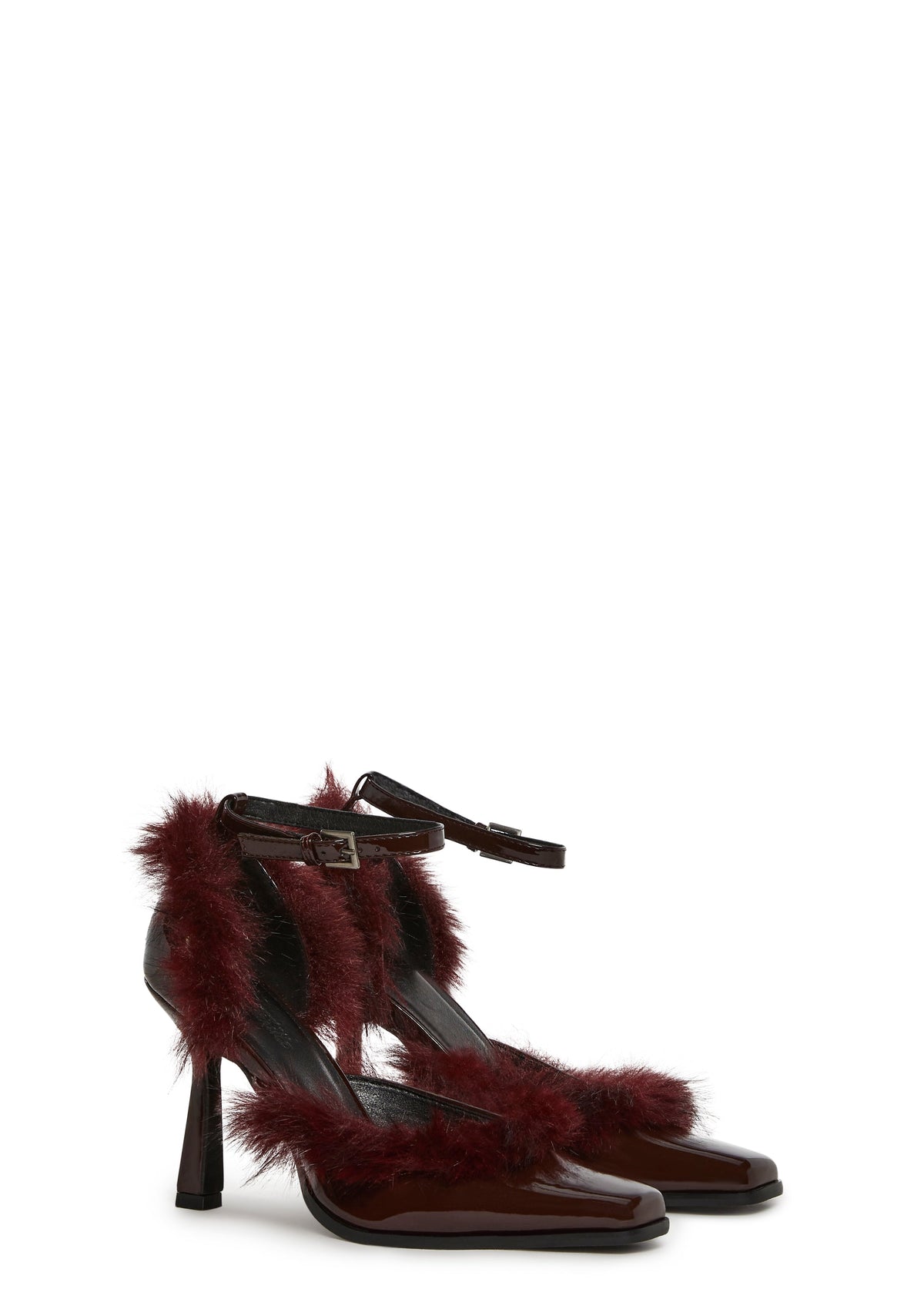 Chic Vanity Faux Fur Pointed Heels
