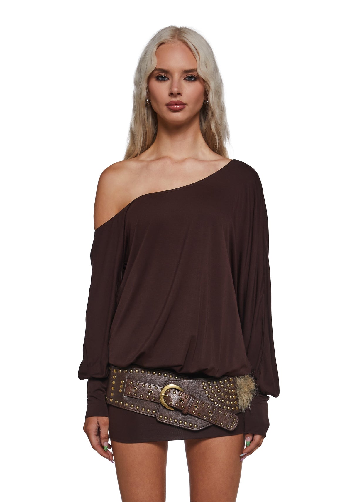 Milana Mini Dress - Brown