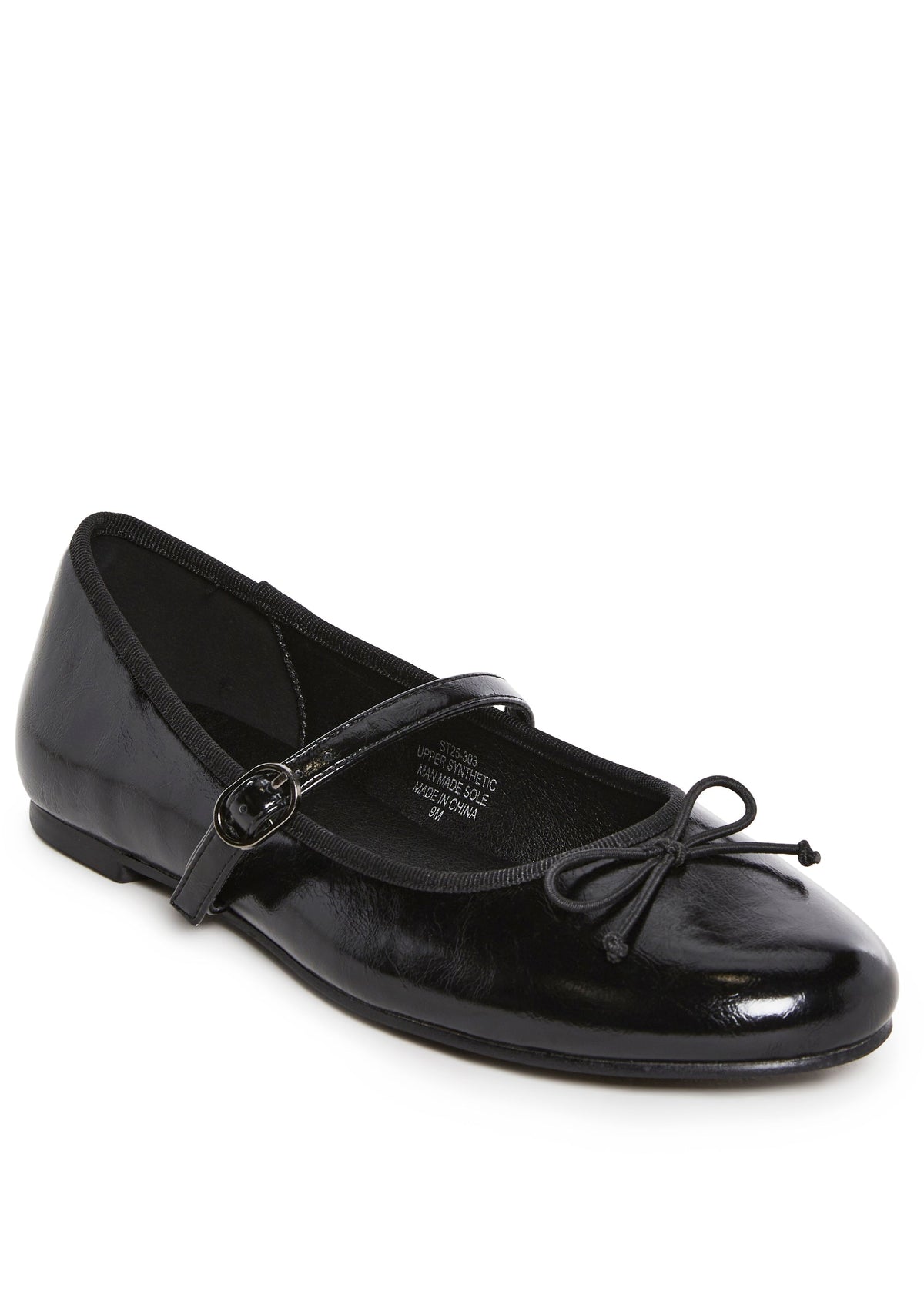 Woven Love Ballet Flats - Black