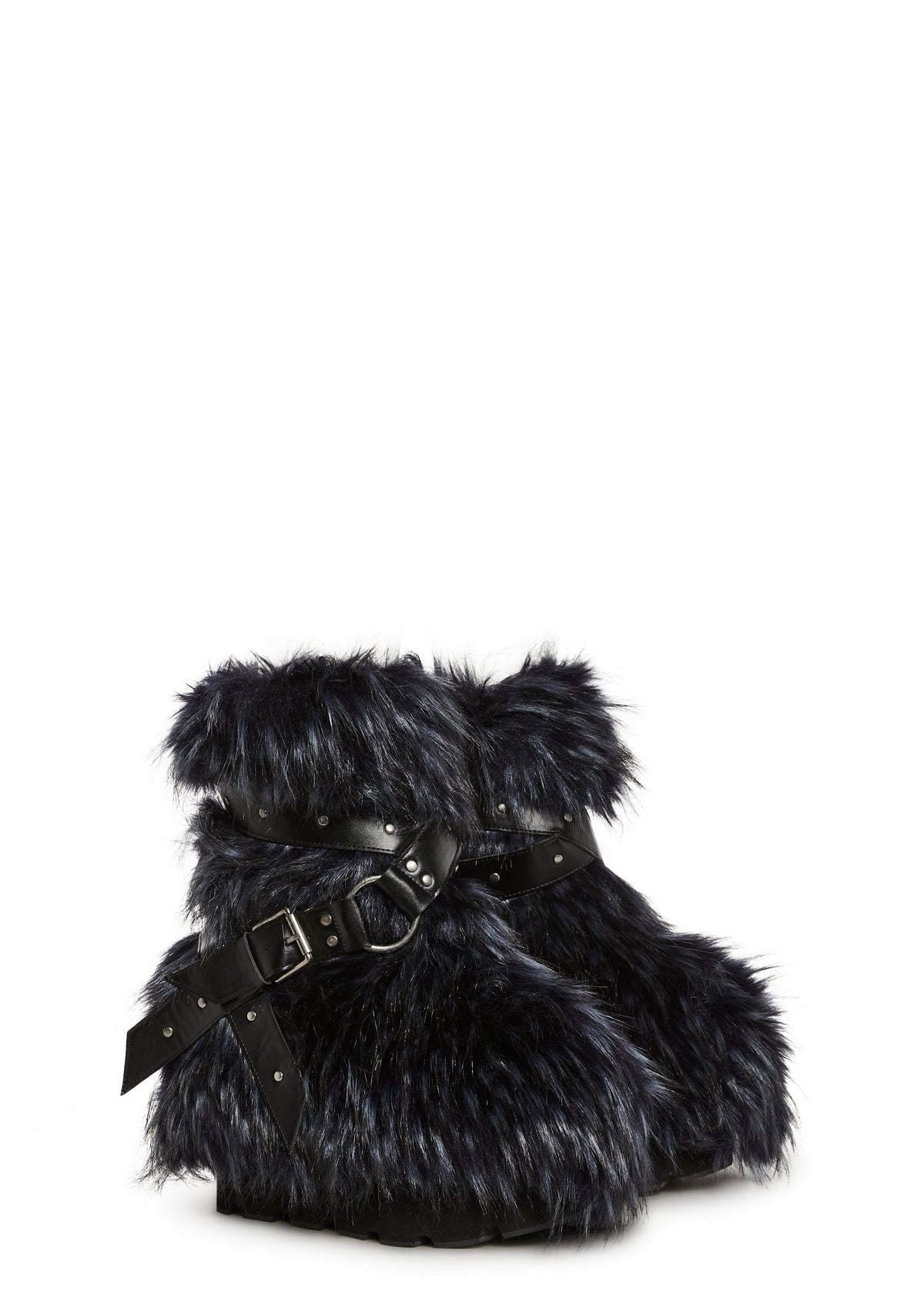 Low Wild Instincts Faux Fur Boots - Blue