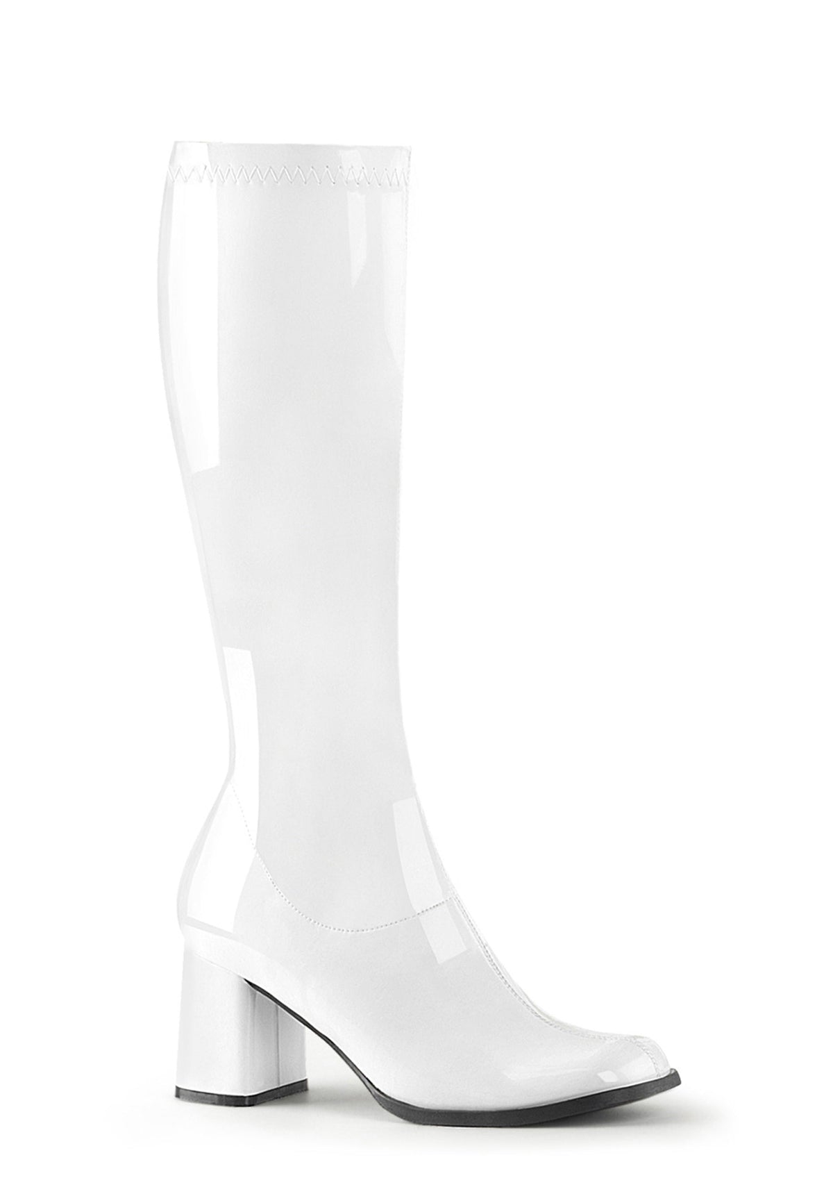 Gogo 300 Knee High Boots - White
