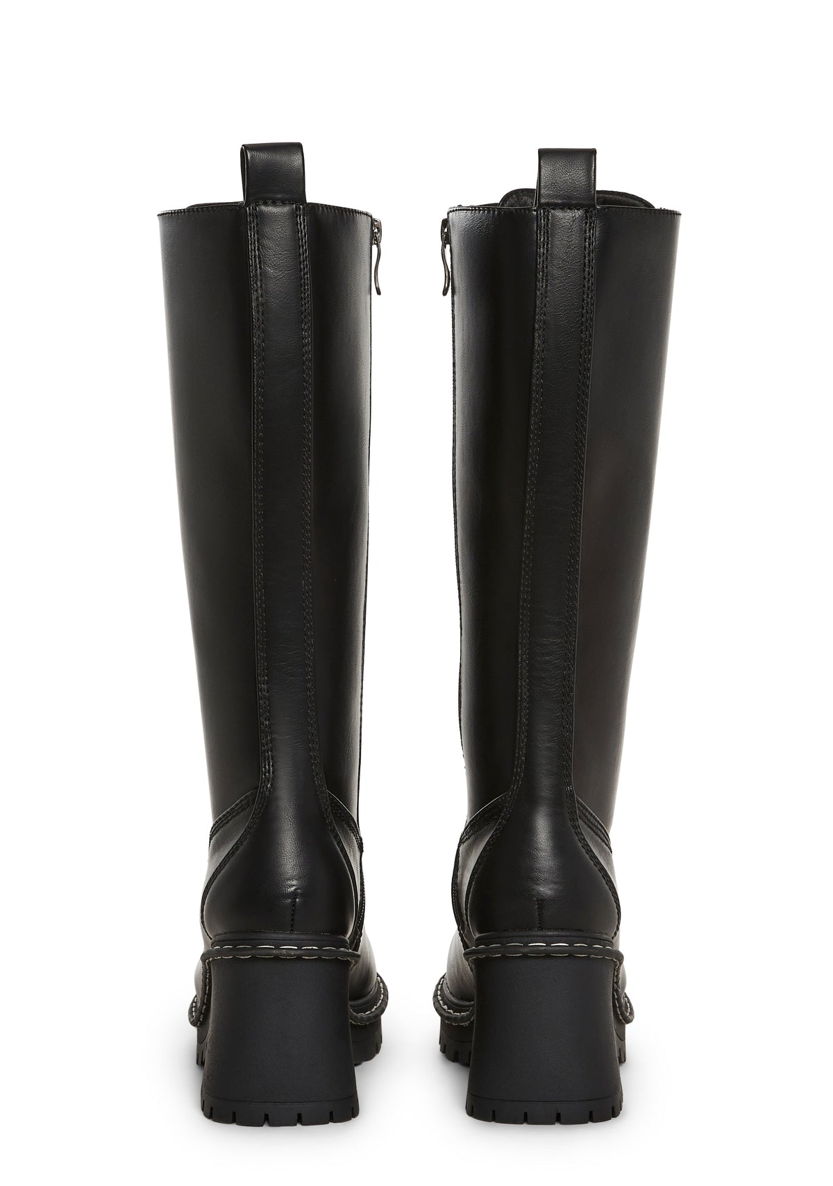 Record Shopping Knee High Boots