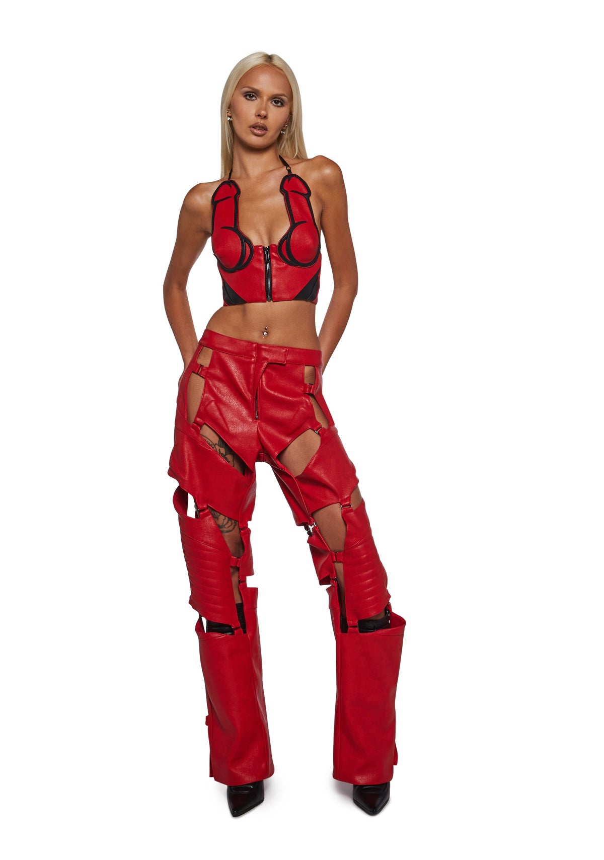 Moto Dickini Top - Red