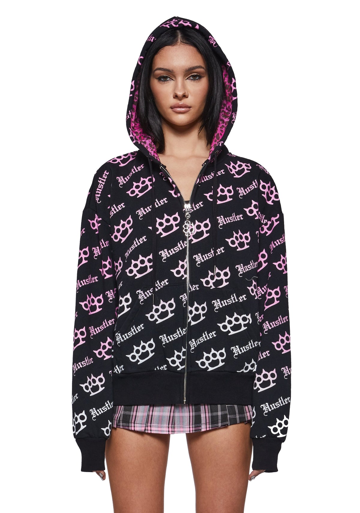 Oversized Claw Knuckle Logo Hoodie