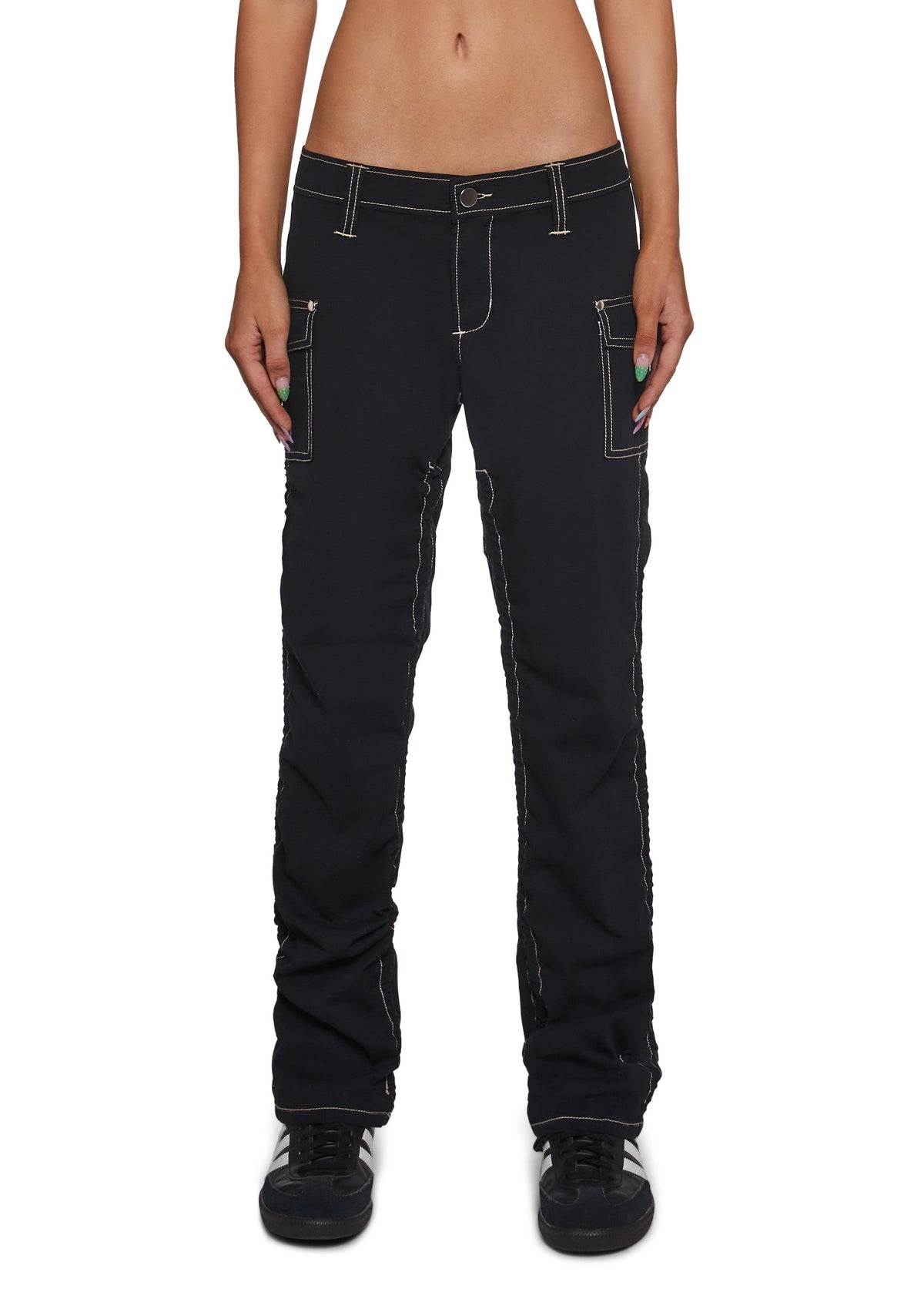 Texting Back Low Rise Pants