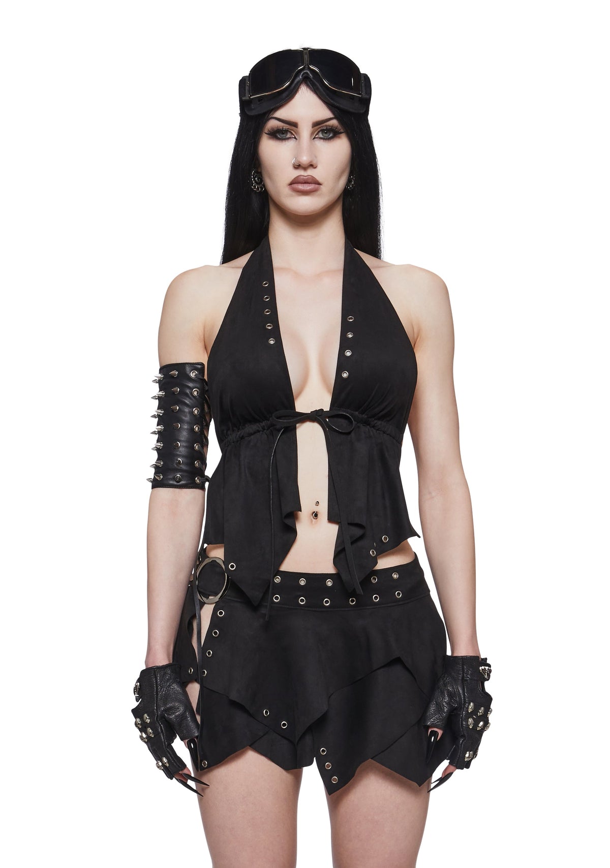 Jagged Grommet Halter