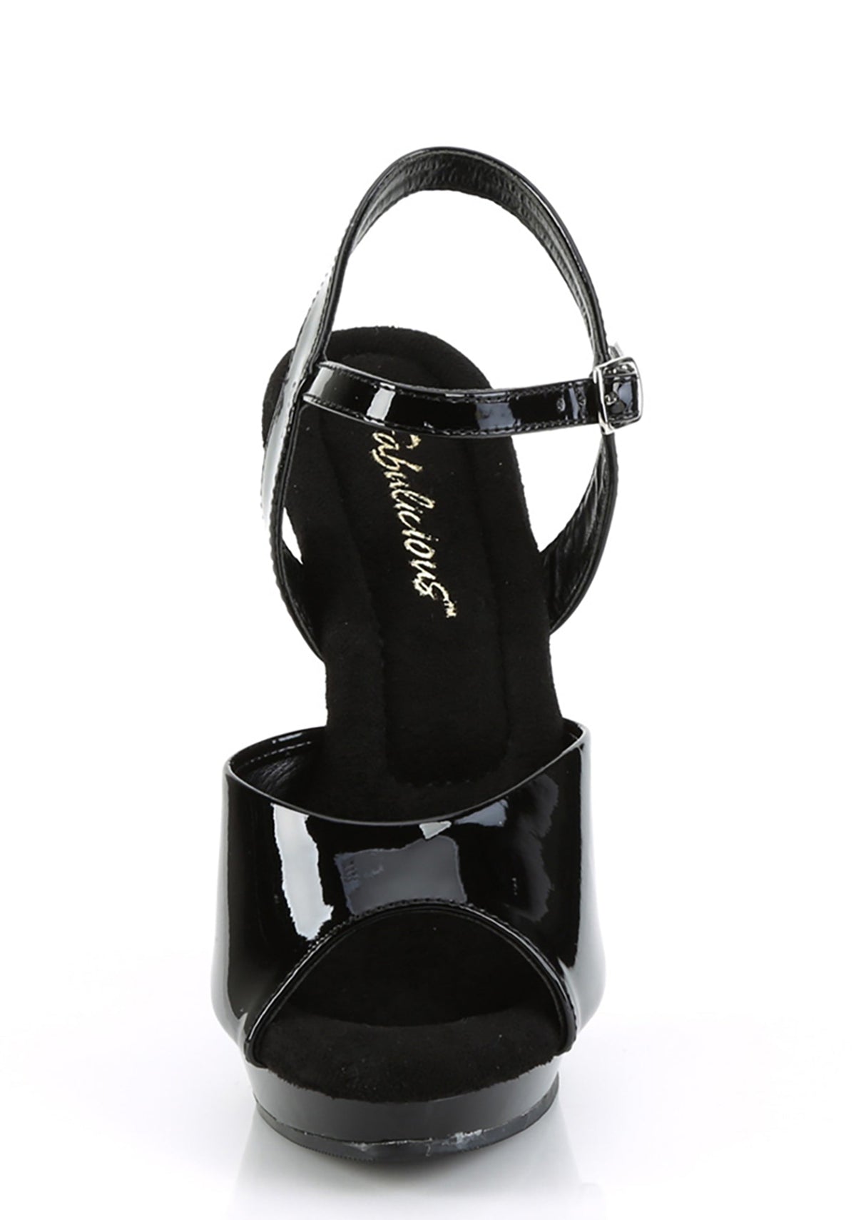 LIP-109 Platform Ankle Strap Sandals-Black