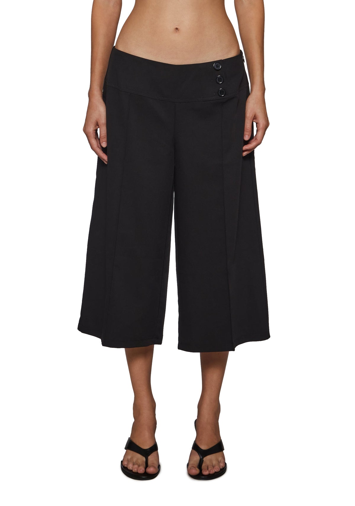 Jenna Low Rise Wide Leg Capris
