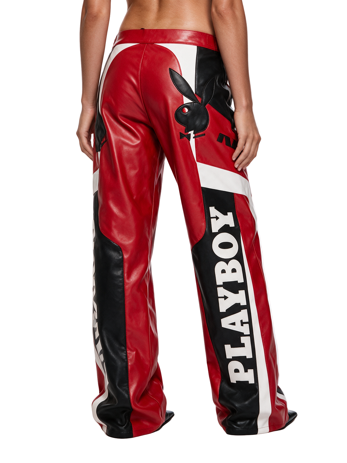 Playboy Moto Pants - Red