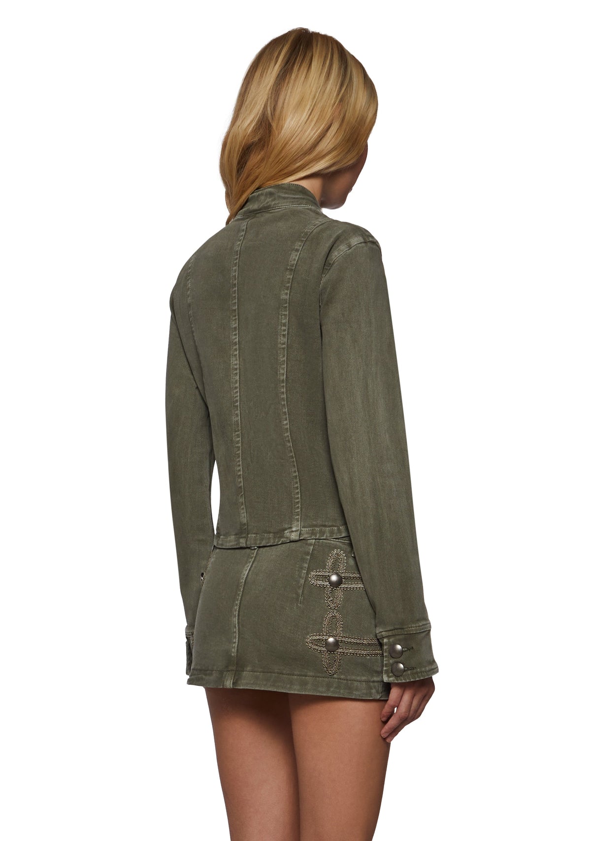 Military Parade Twill Jacket - Green