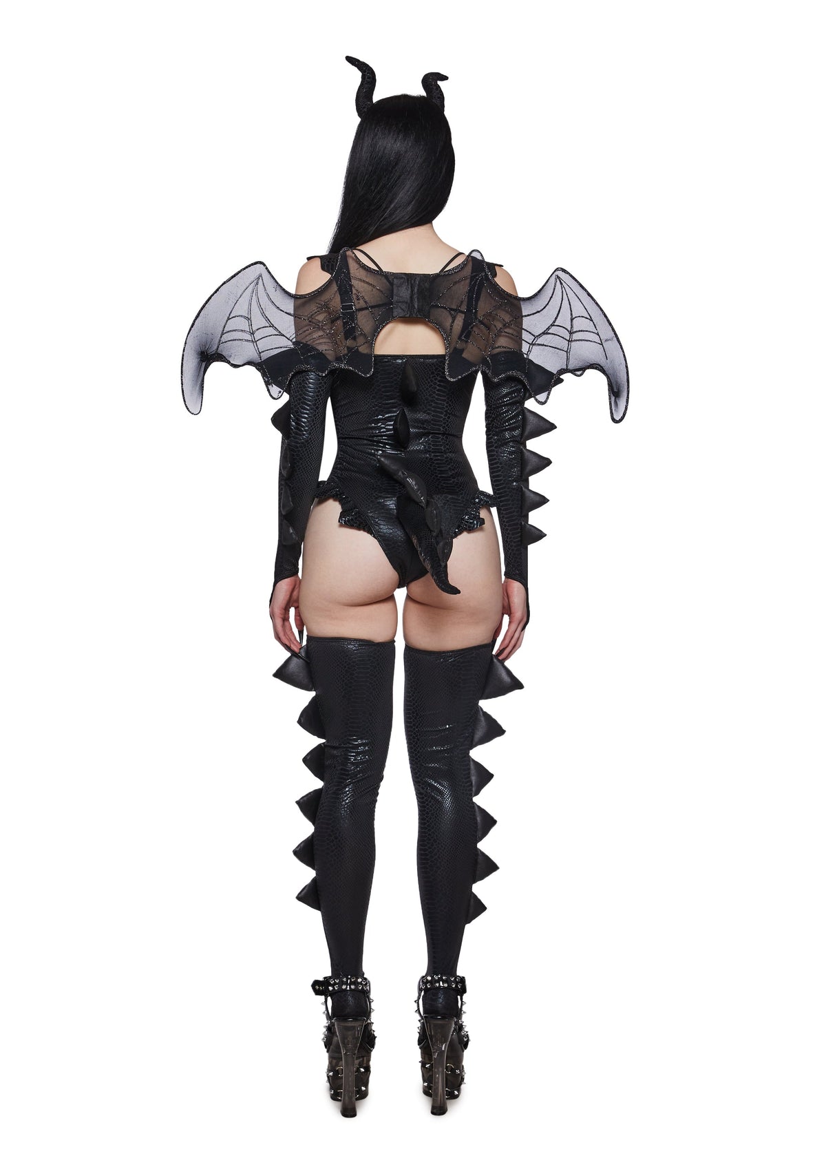 Black Fire Breathing Dragon Costume