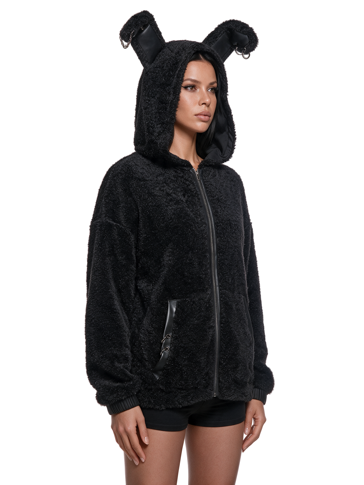 Goth Bunny Faux Fur Jacket