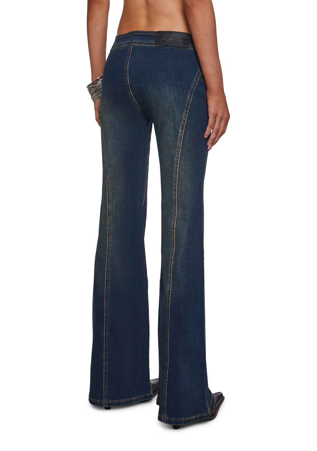 The Brittany Lace Up Jeans
