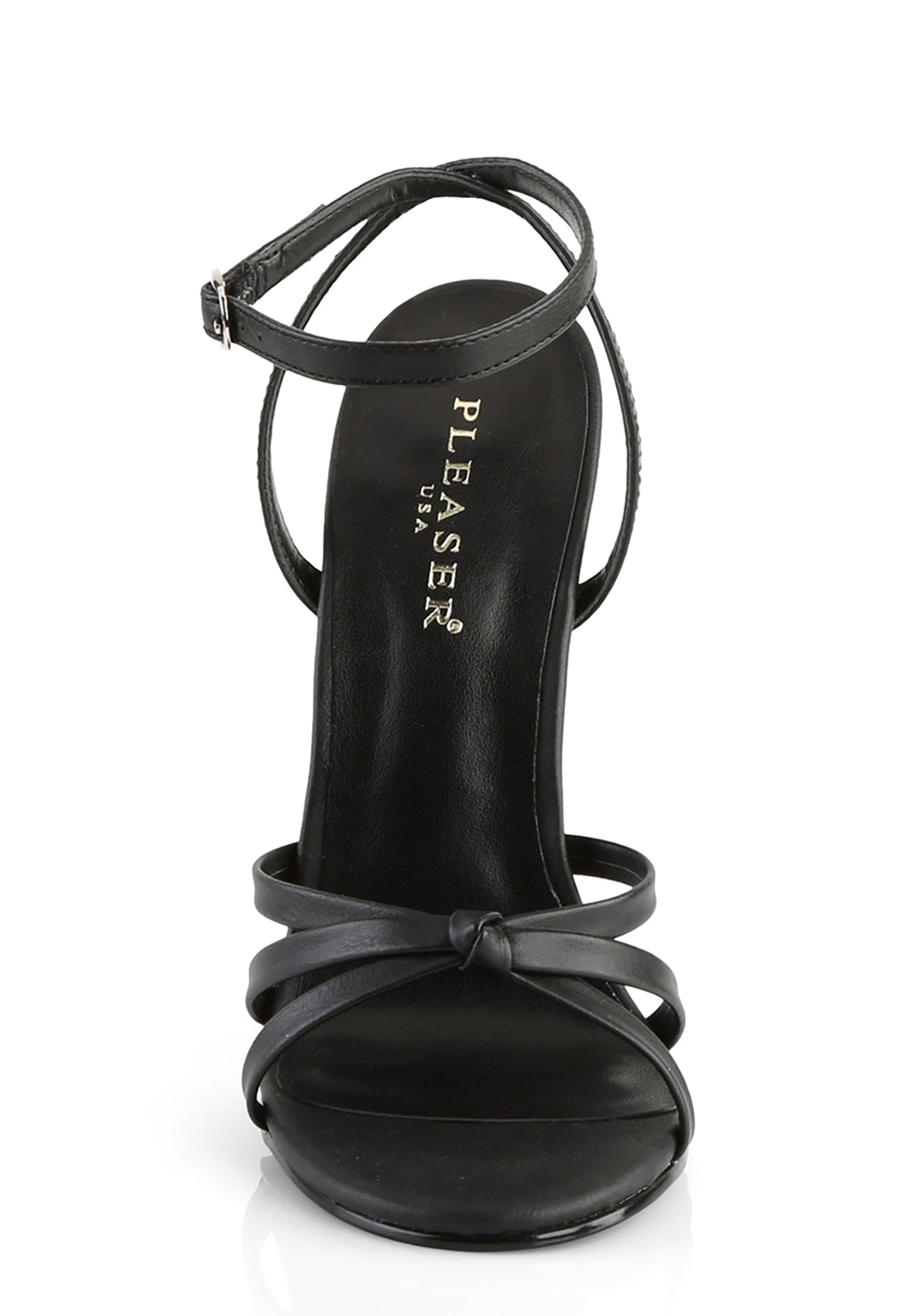 Domina-108 Strappy Ankle Wrap Sandals-Black