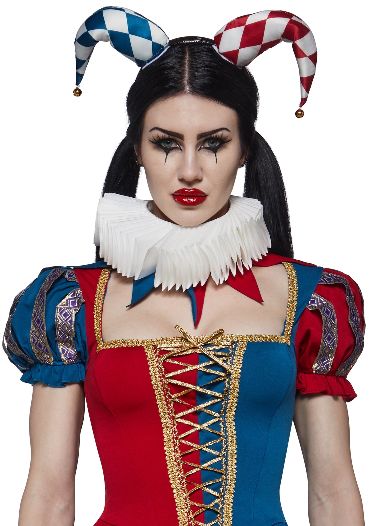 Harlequin Jester Corset Costume