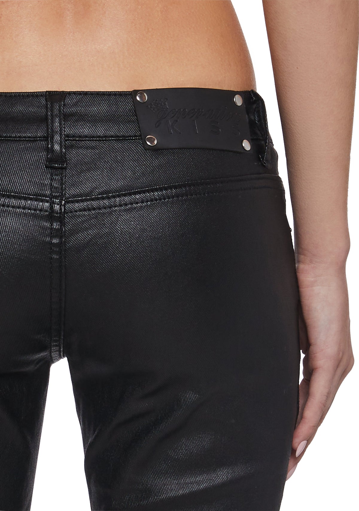 Born To Rock Wax Denim Skinny Jeans