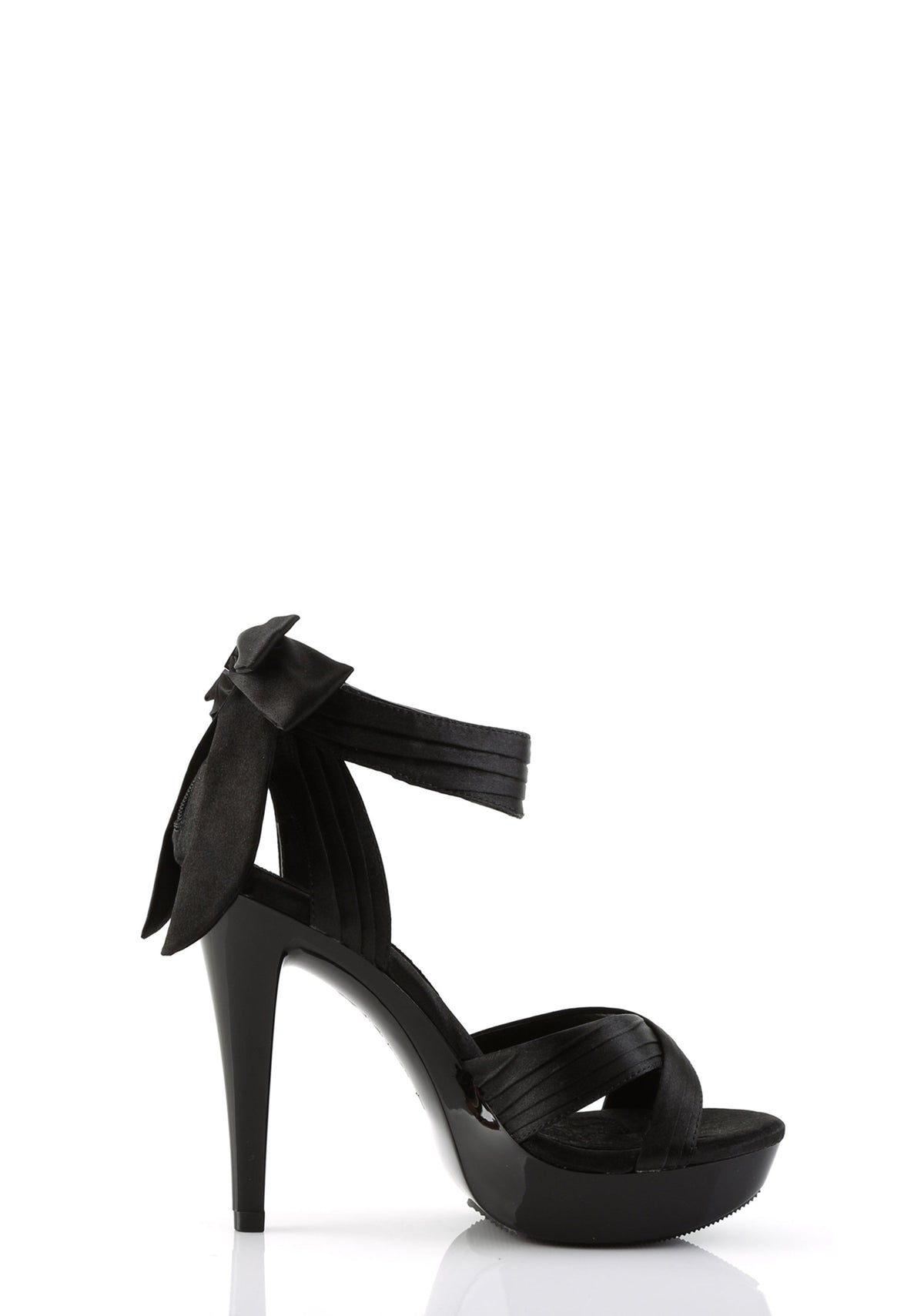 Cocktail-568 Platform Criss Cross Straps Sandals-Black