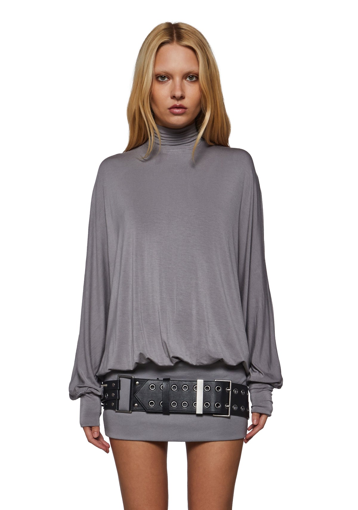 Reloop High Neck Dolman Mini Dress