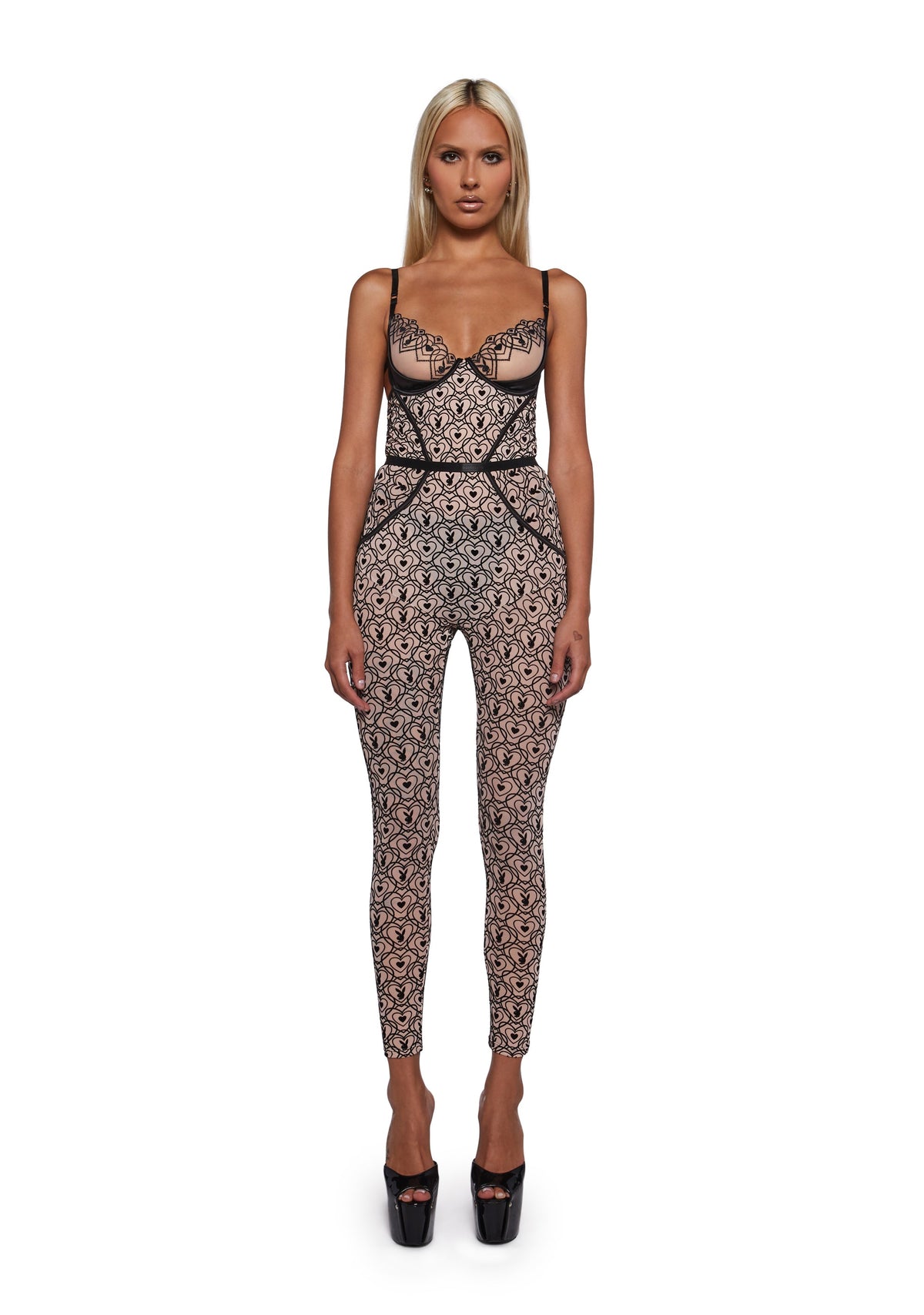 Playboy Bunny Kiss Sleeveless Catsuit