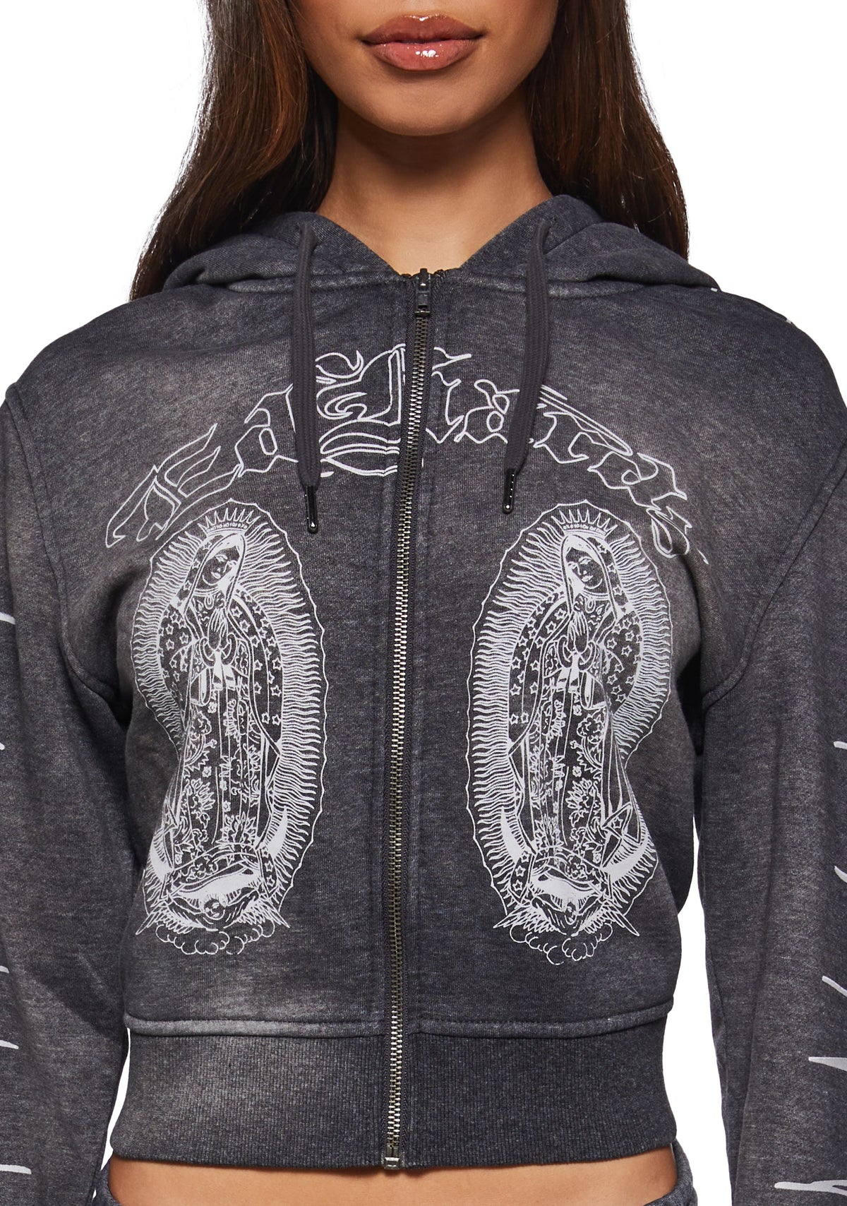 Mary Zip Front Relaxed Zip Front Hoodie