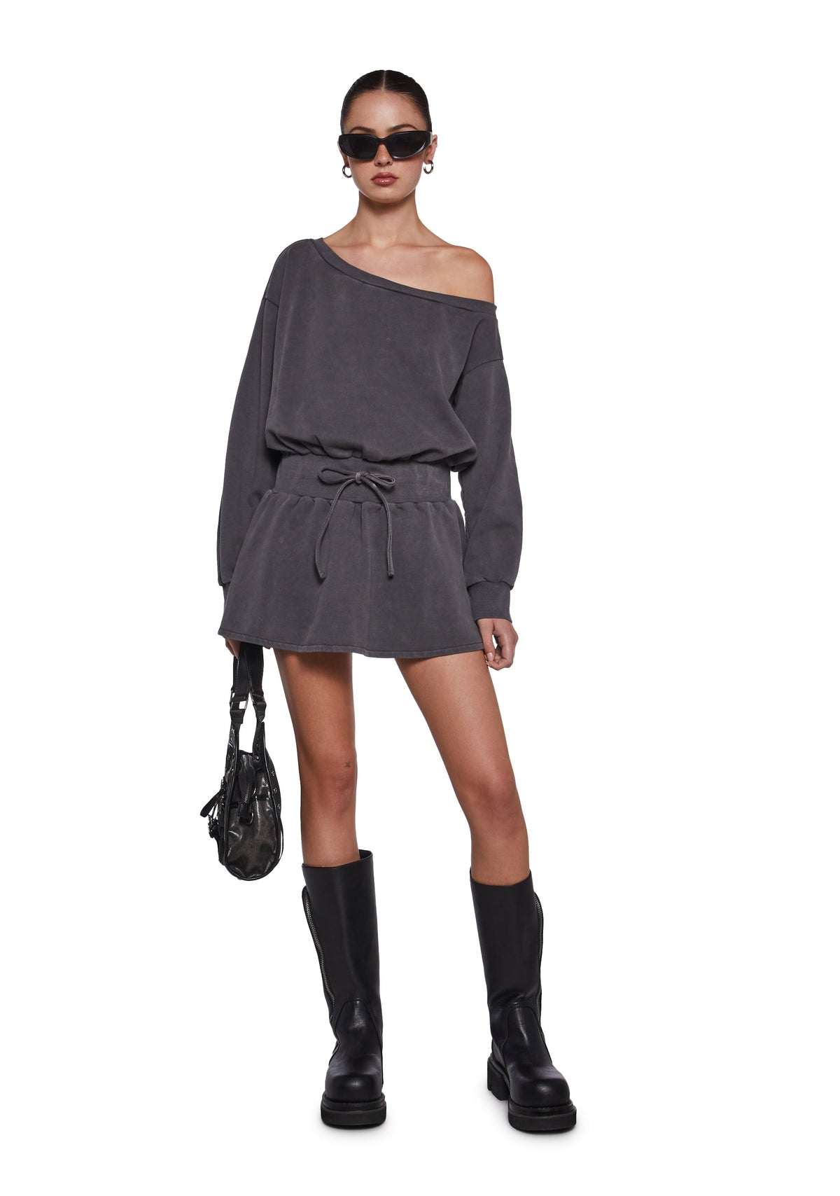 Fingers Crossed Sweatshirt Dress