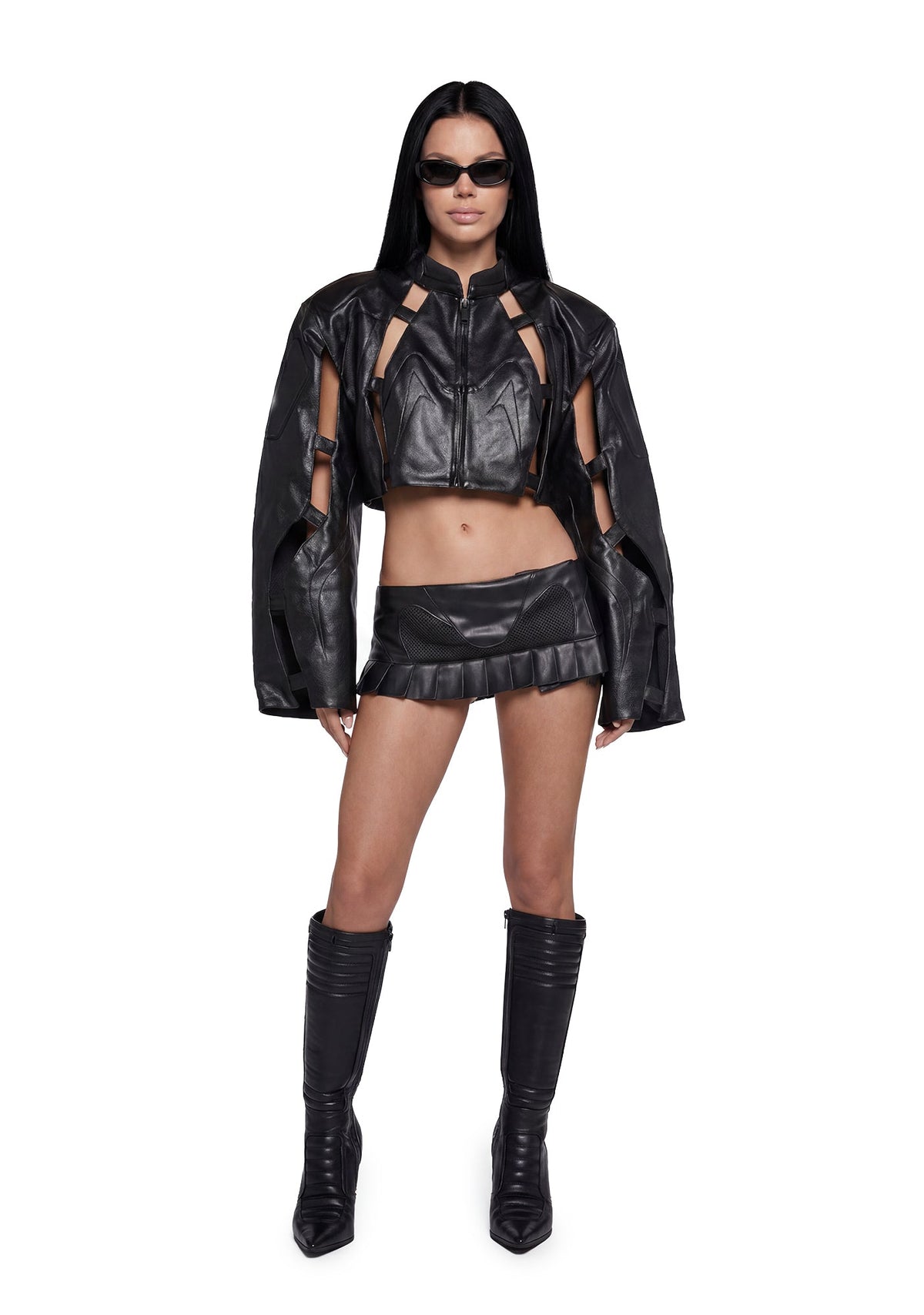 Pleated Mini Skirt