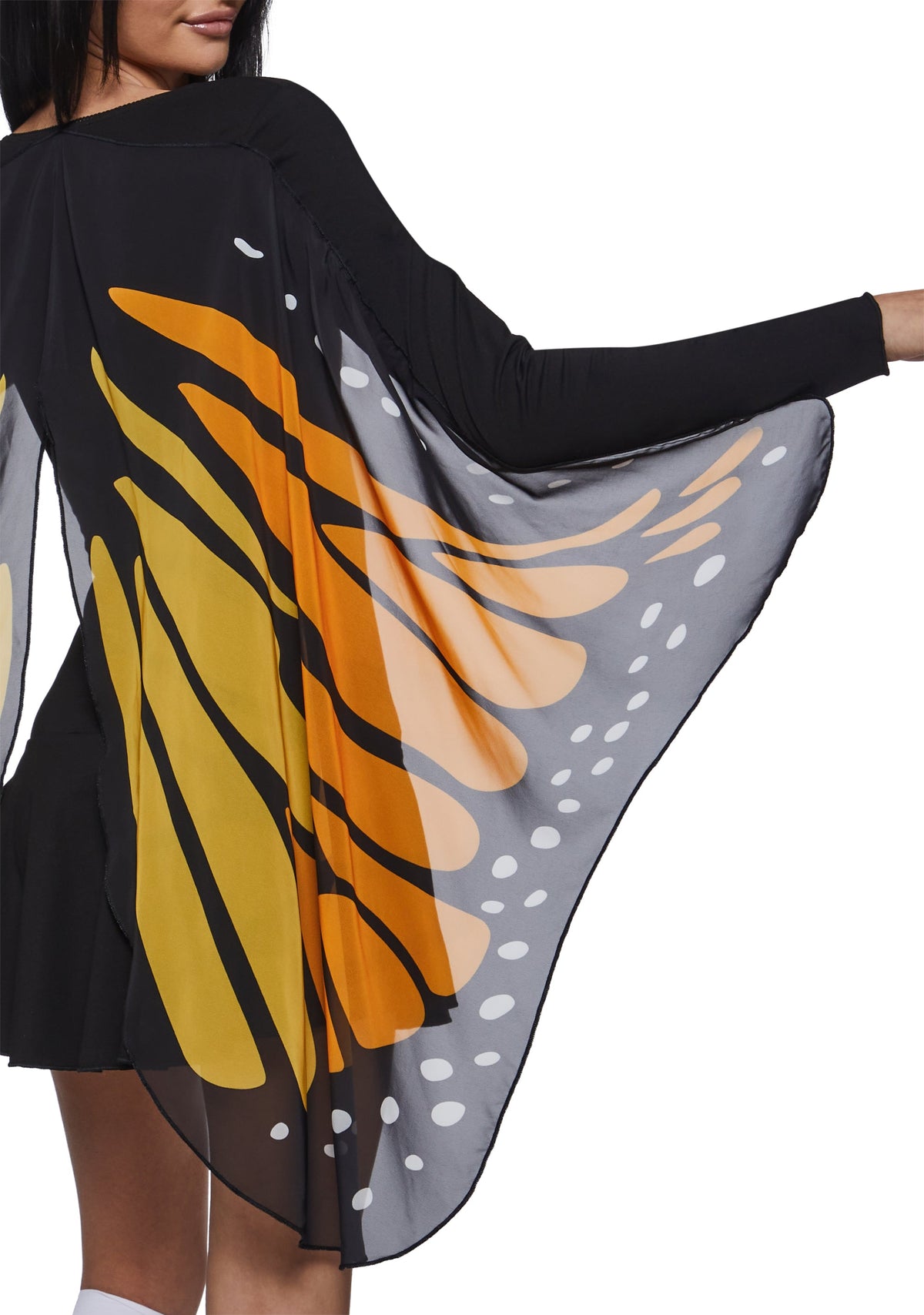 Monarch Butterfly Costume with Orange Wings