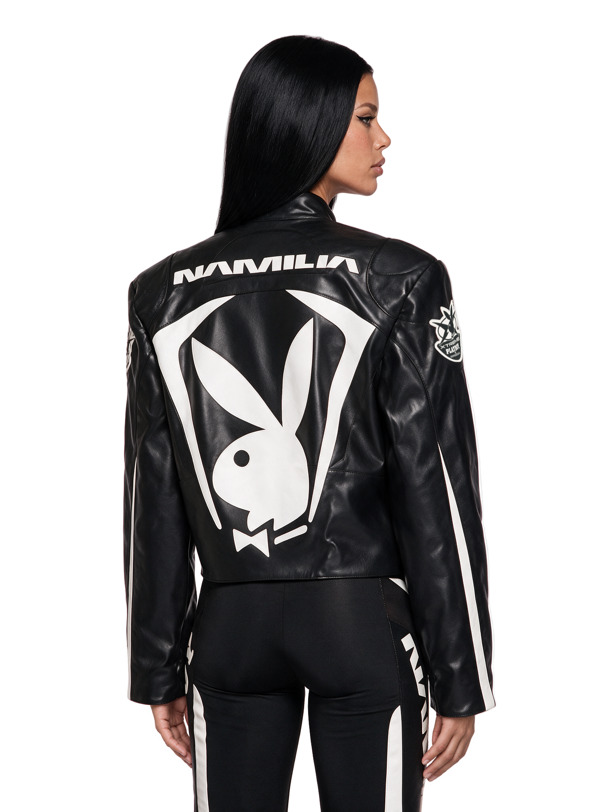 Playboy Moto Jacket - Black