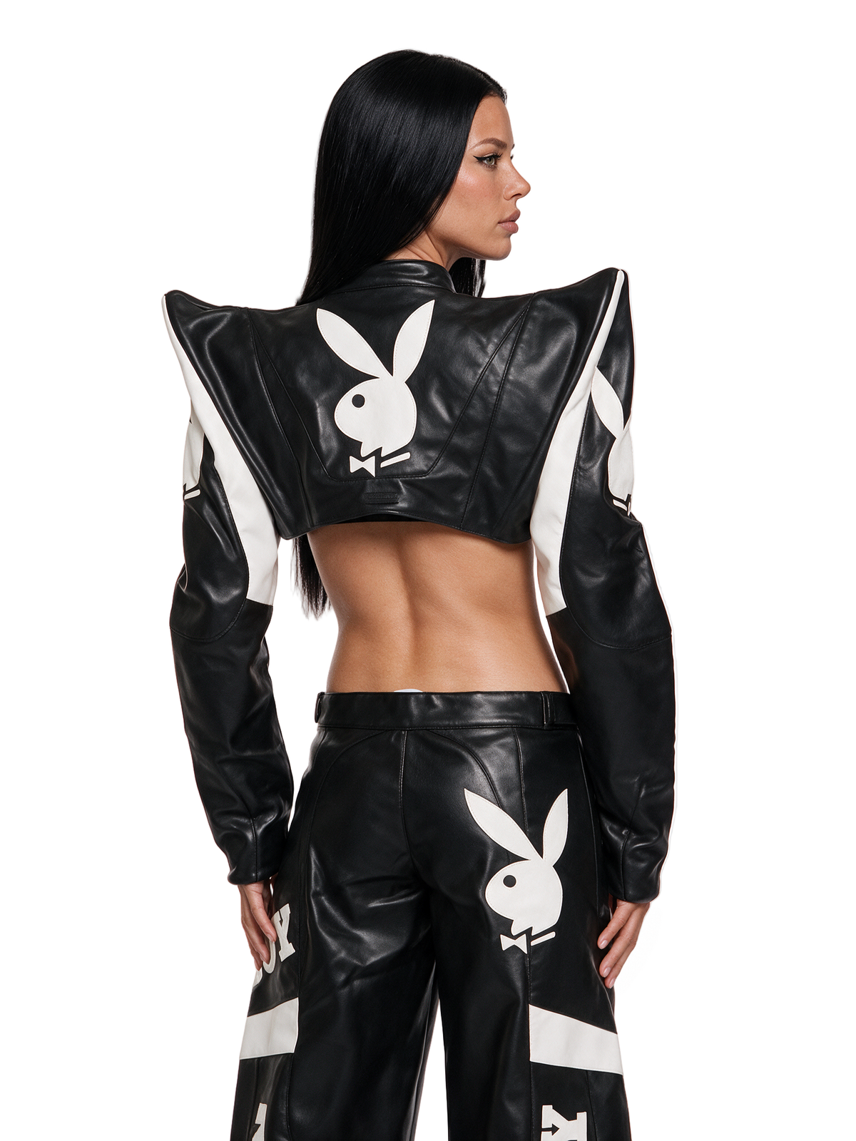 Playboy Spike Shoulder Bolero - Black